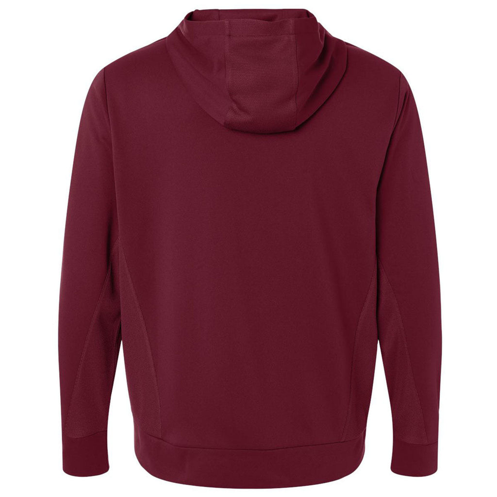 Team 365 Unisex Sport Maroon Squad Hooded Tech Fleece Pullover