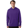 Team 365 Unisex Sport Purple Squad Hooded Tech Fleece Pullover