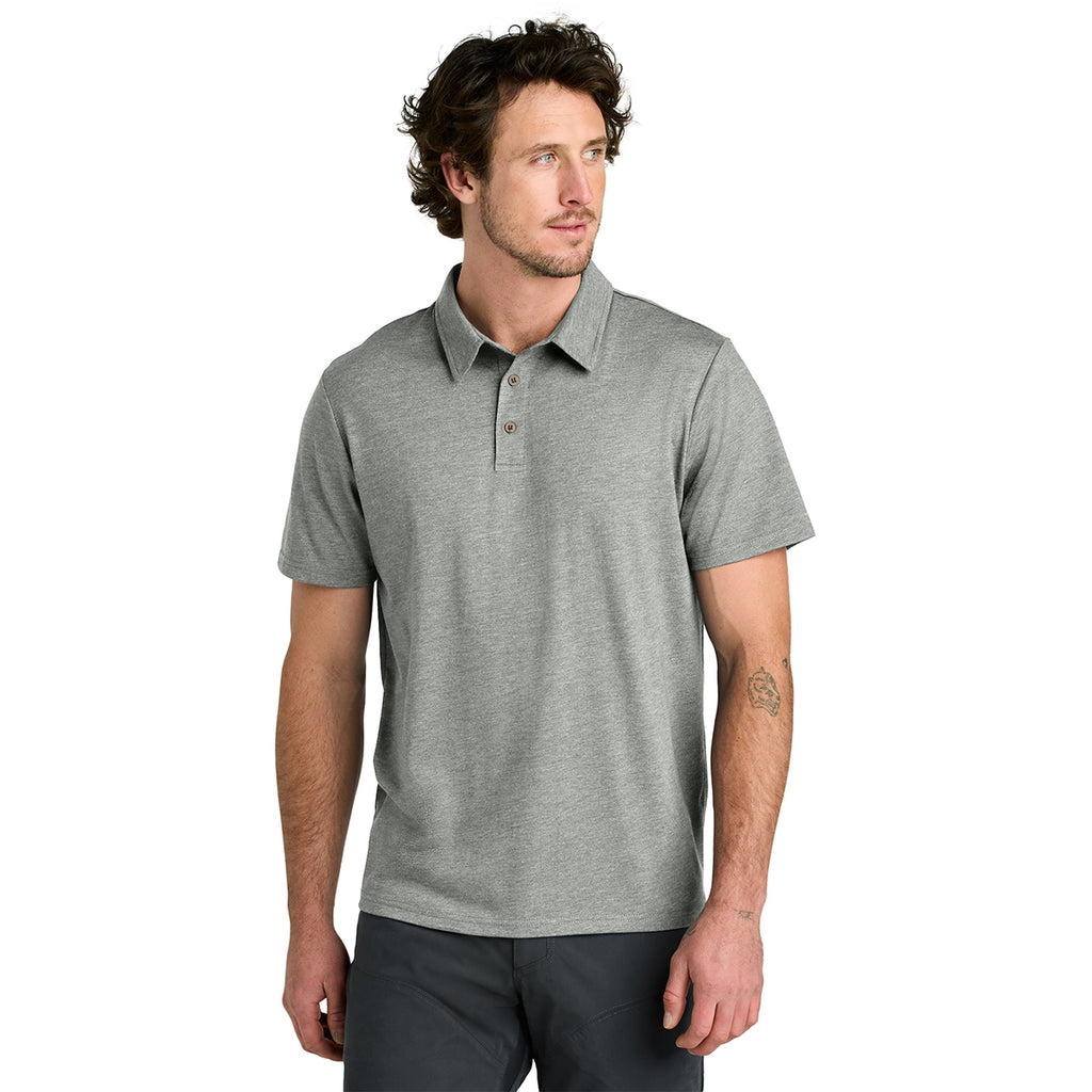 tentree Men's Hi Rise Grey Heather TreeBlend Polo