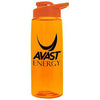 Garyline Transparent Orange Flair Tritan Bottle with Drink-Thru Lid - 26 oz.