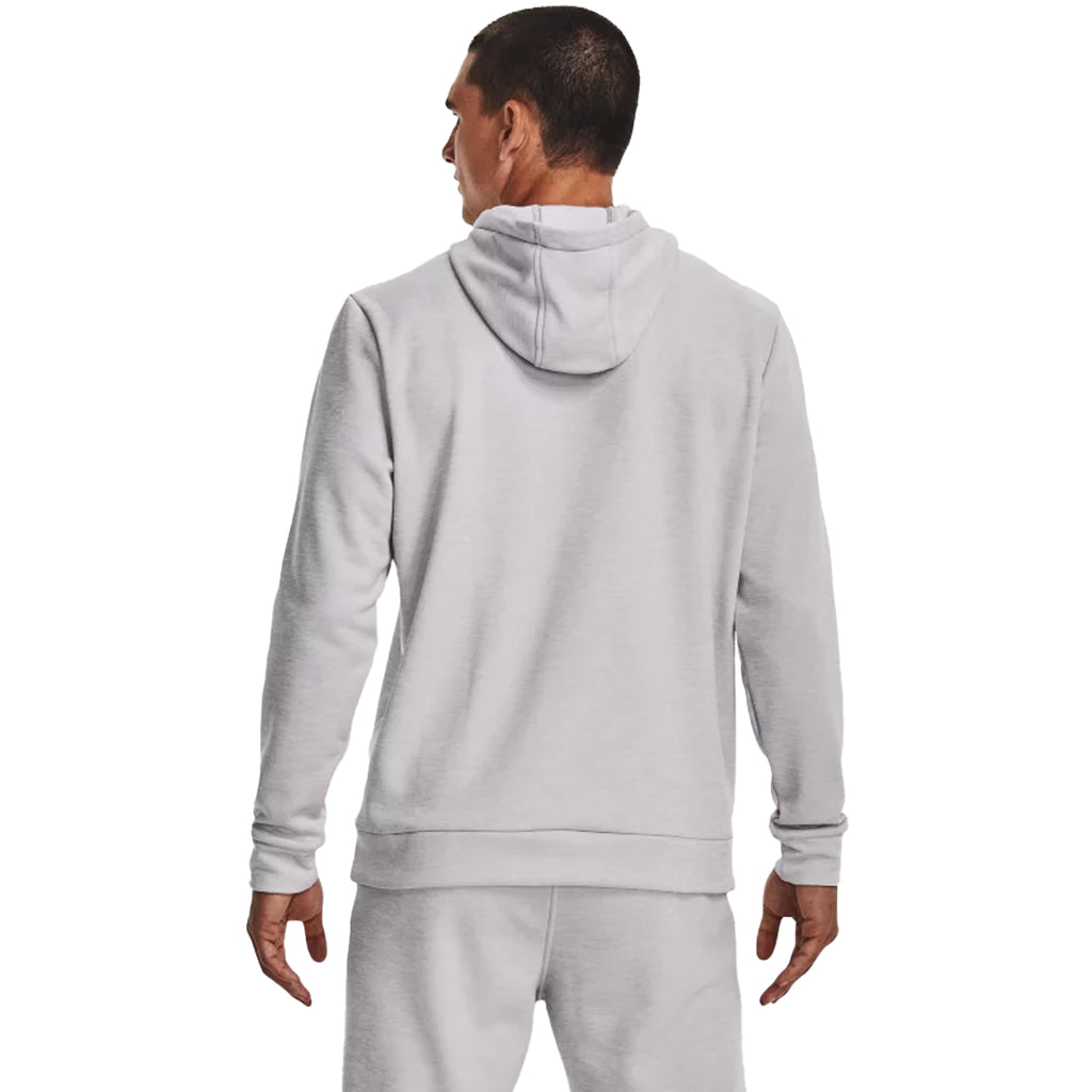 Under Armour Men's Halo Grey/White/Black Armour Fleece Twist Hoodie