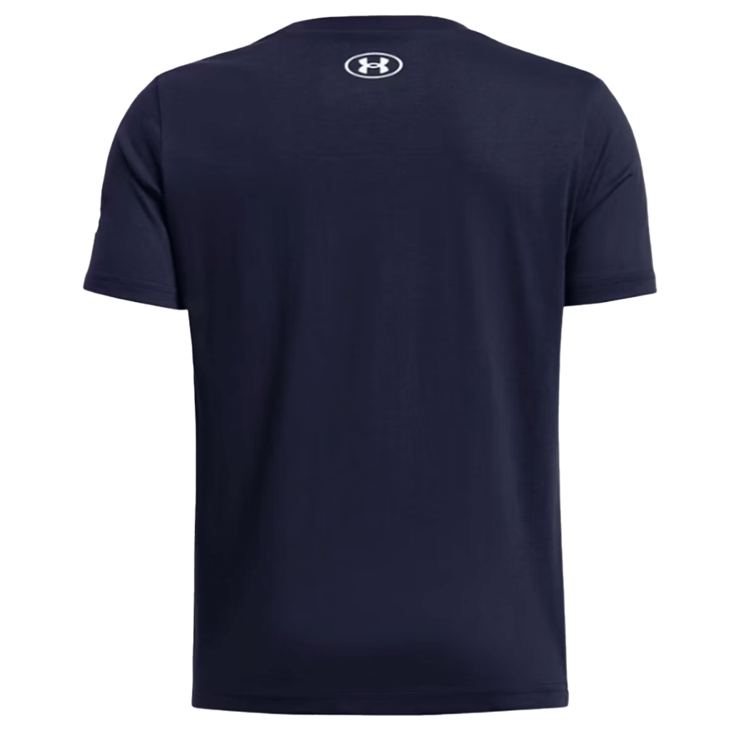 Under Armour Boy's Midnight Navy/White Short Sleeve