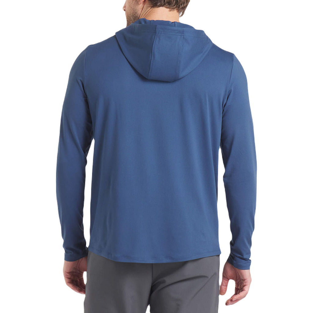 UNRL Men's Cavern Blue Ultra Hooded Long Sleeve