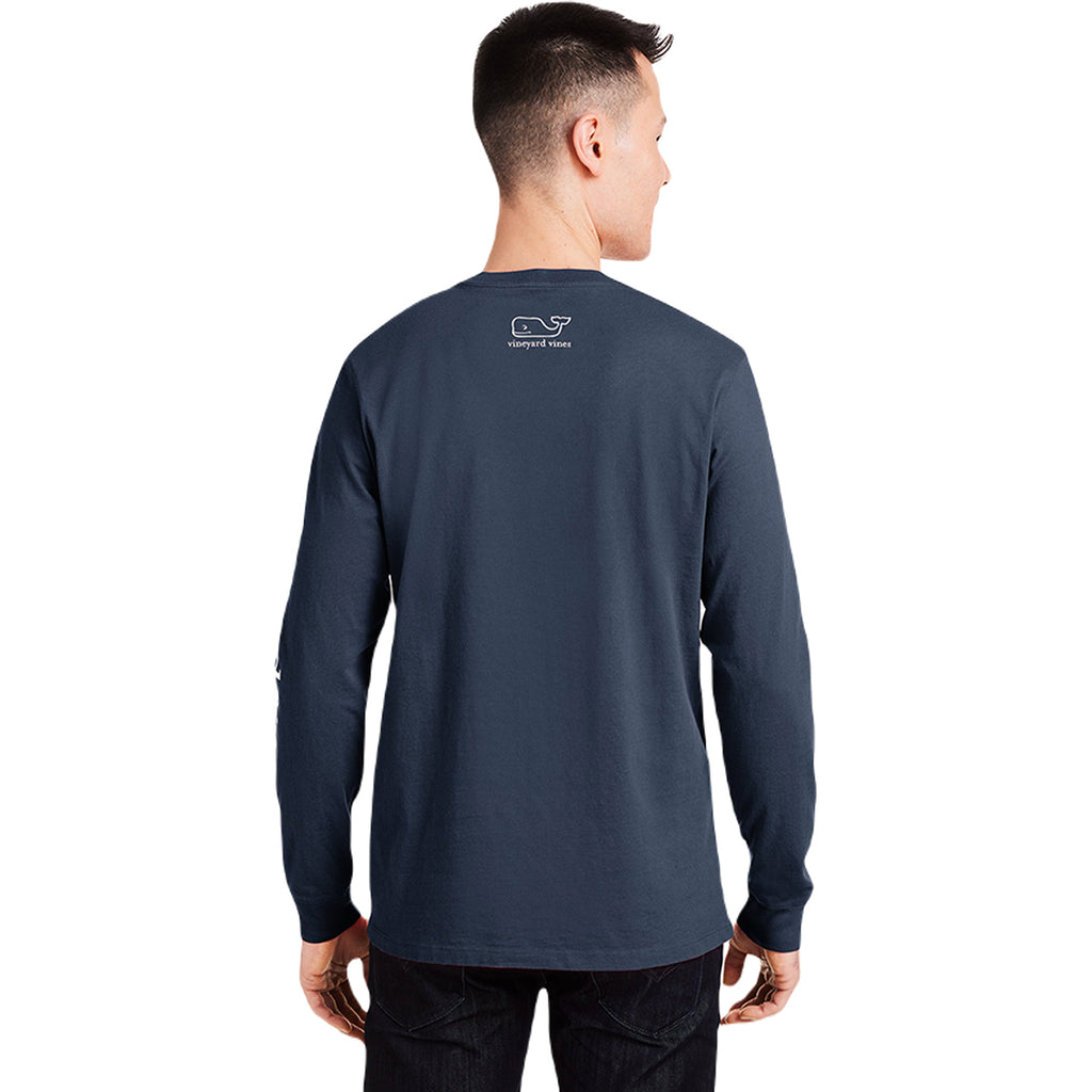 Vineyard Vines Unisex Bl Blz/W C_E224 Long Sleeve Pocket T-Shirt