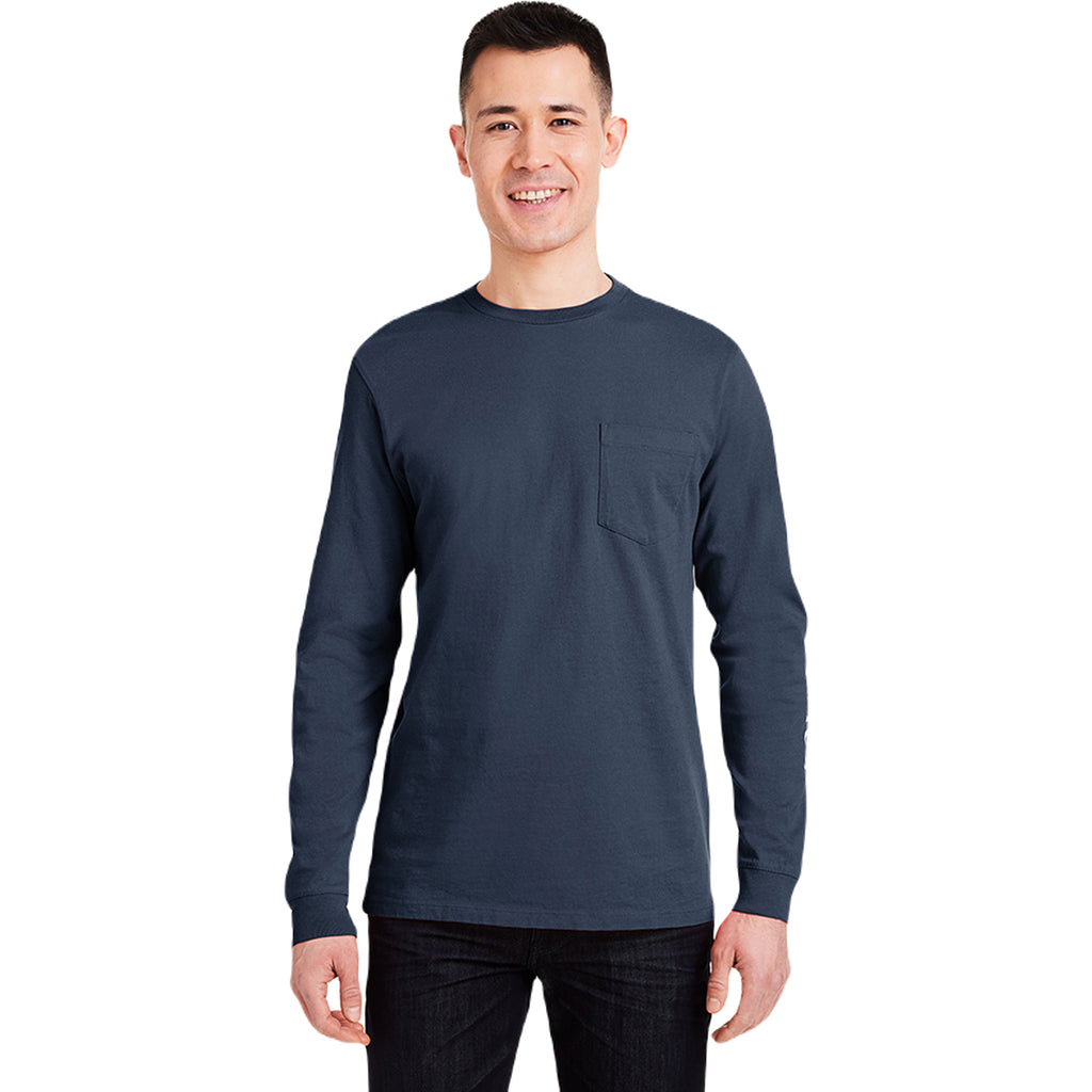 Vineyard Vines Unisex Bl Blz/W C_E224 Long Sleeve Pocket T-Shirt