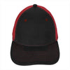 Koozie Black/Red Mid-Profile Accent Mesh Snapback Cap