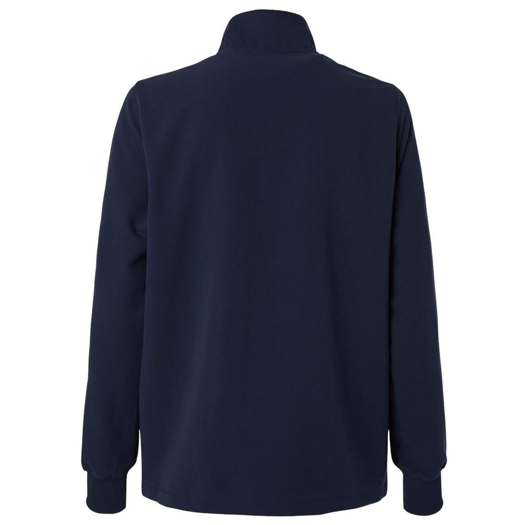 Jaanuu Women's Midnight Navy Ceri Essential Full-Zip 6-Pocket Scrub Jacket