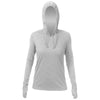 ANETIK Women's Alloy Heather Breeze Tech Hooded T-Shirt
