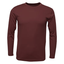 BAW Men's Maroon Xtreme Tek Long Sleeve Shirt