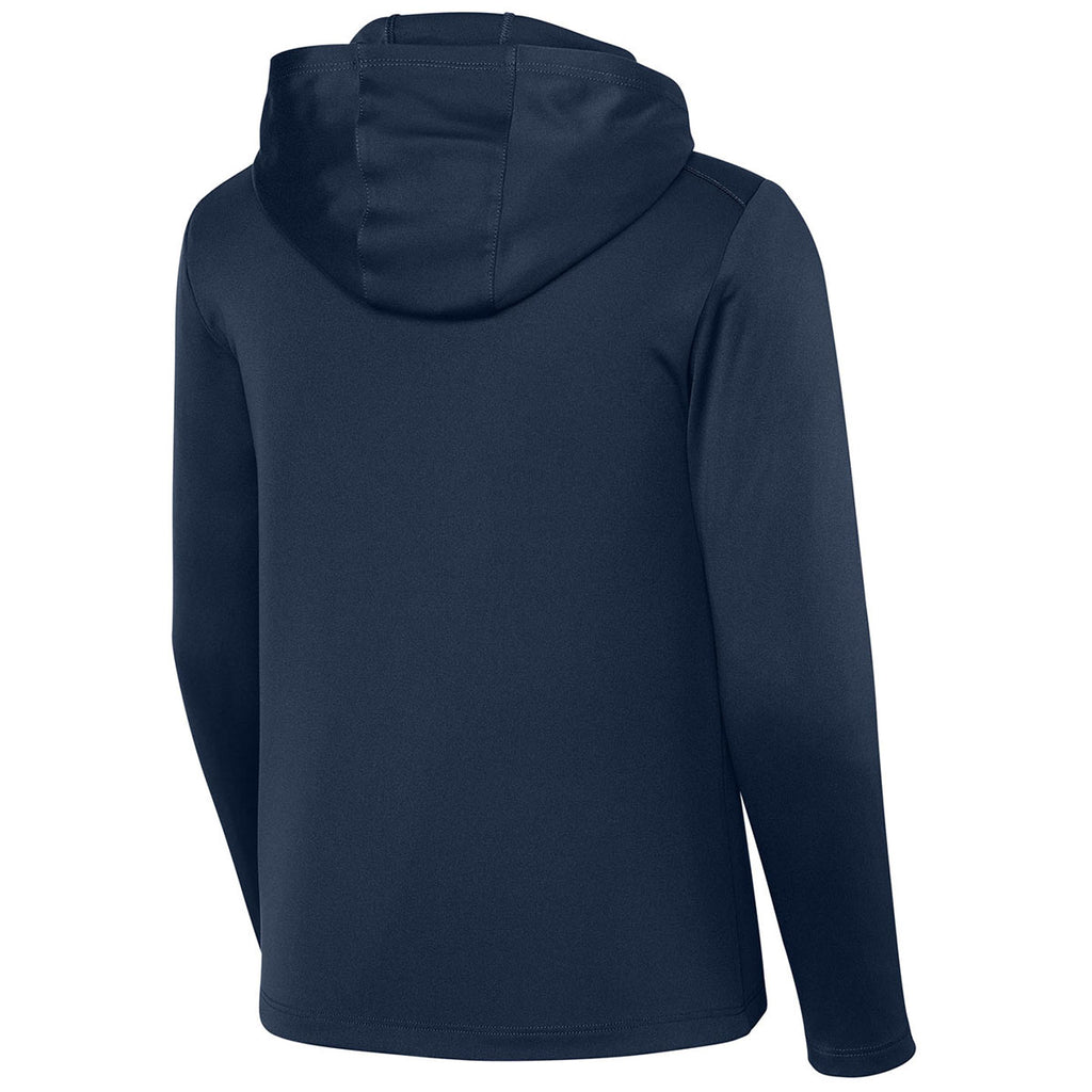 Sport-Tek Youth True Navy Posi-UV Pro Long Sleeve Hoodie