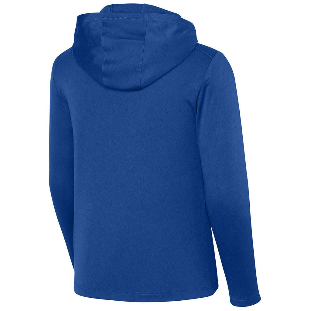 Sport-Tek Youth True Royal Posi-UV Pro Long Sleeve Hoodie