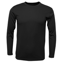 BAW Men's Black Xtreme Tek Long Sleeve Shirt