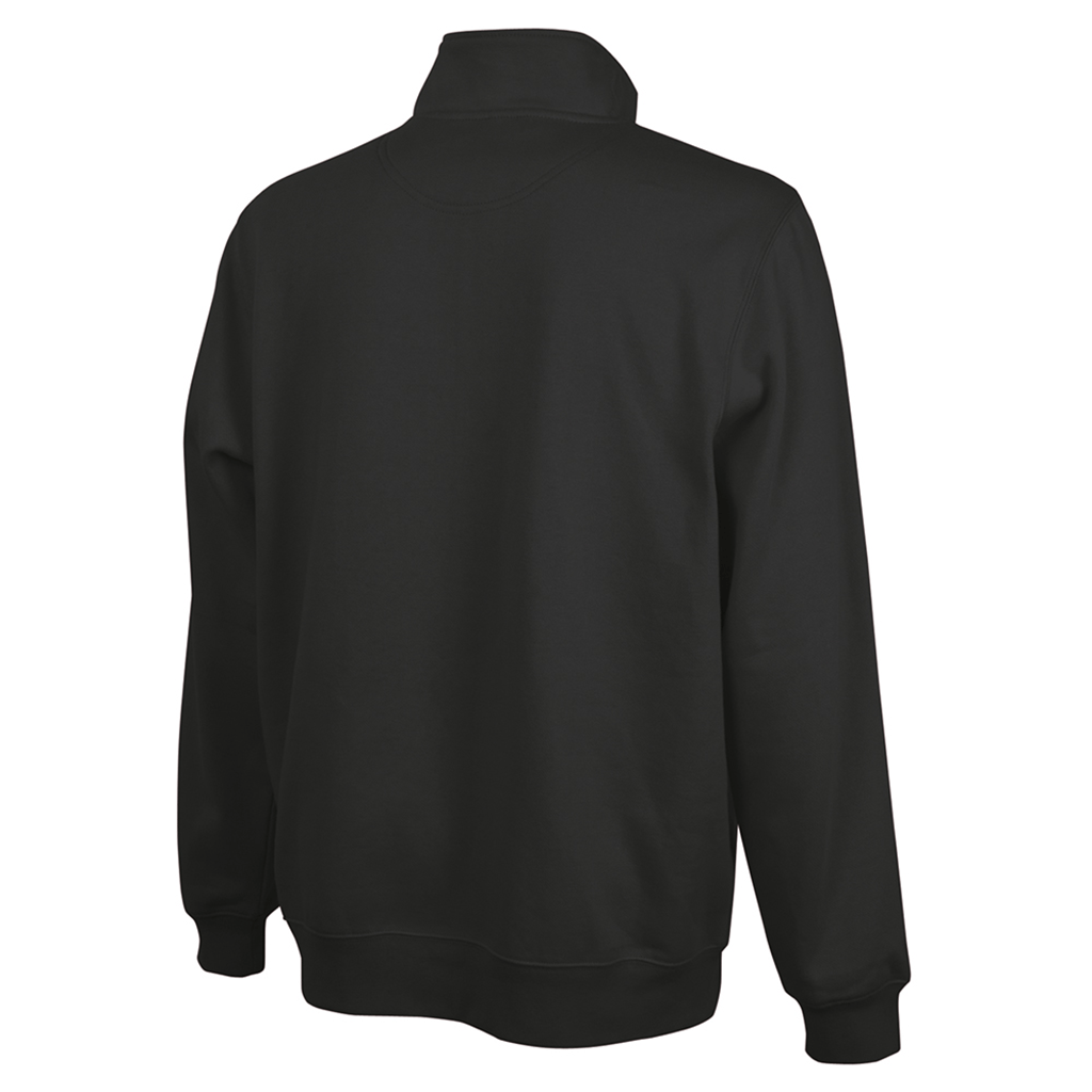Charles River Unisex Black Crosswind Quarter Zip Sweatshirt