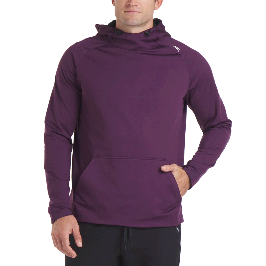 UNRL Unisex Dark Plum Crossover Hoodie II