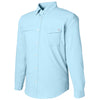 HUK Men's Crystal Blue Tide Point Long Sleeve Shirt