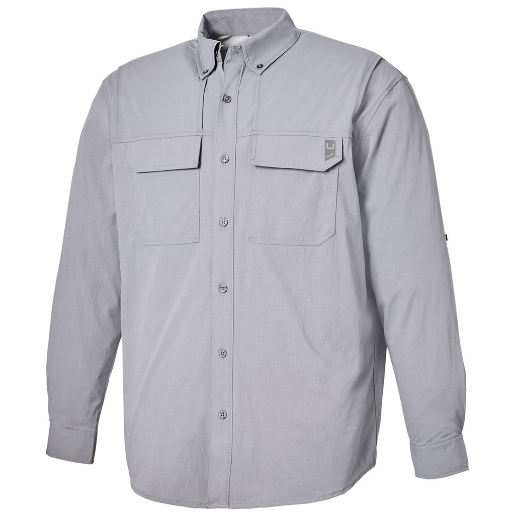 HUK Men's Night Owl Creekbed Long Sleeve Shirt