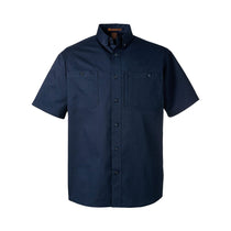 Harriton Men's Dark Navy Advantage IL Short Sleeve Dress Shirt