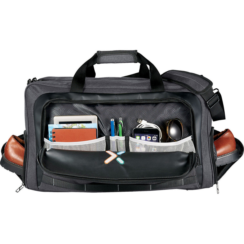 Elleven Charcoal 22" Squared Duffel with Garment Bag