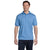 Hanes Men's Carolina Blue 5.2 oz. 50/50 EcoSmart Jersey Knit Polo