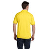 Hanes Men's Yellow 5.2 oz. 50/50 EcoSmart Jersey Knit Polo