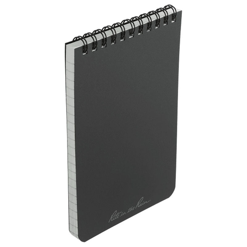 Rite in the Rain Black 4" x 6" Top Spiral Notebook