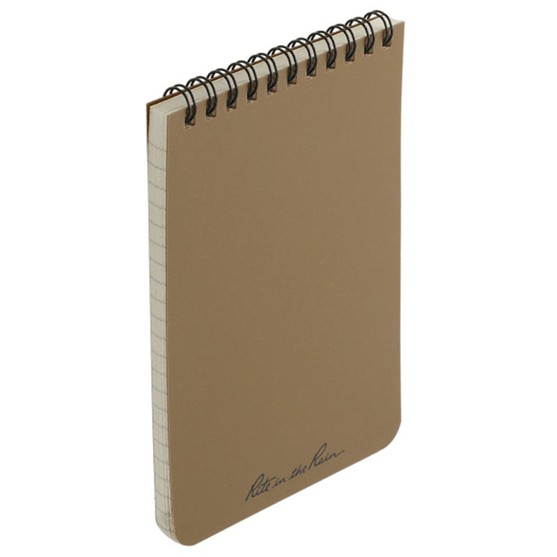 Rite in the Rain Tan 4" x 6" Top Spiral Notebook