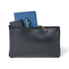 Travis & Wells Black Leather Zippered Pouch