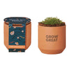 Modern Sprout Terracotta Tiny Terracotta Grow Kit Thank You Daisies