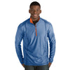 Antigua Men's Dark Royal Heather/Mango Tempo Quarter Zip