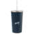 Gemline Matte Navy Arlo Classics Stainless Steel Tumbler with Straw - 20 Oz.