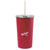 Gemline Red Arlo Classics Stainless Steel Tumbler with Straw - 20 Oz.