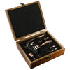 Leeds Wood Graze Metal Wine Set