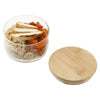 Leed's Clear Glass Food Container with Bamboo Lid