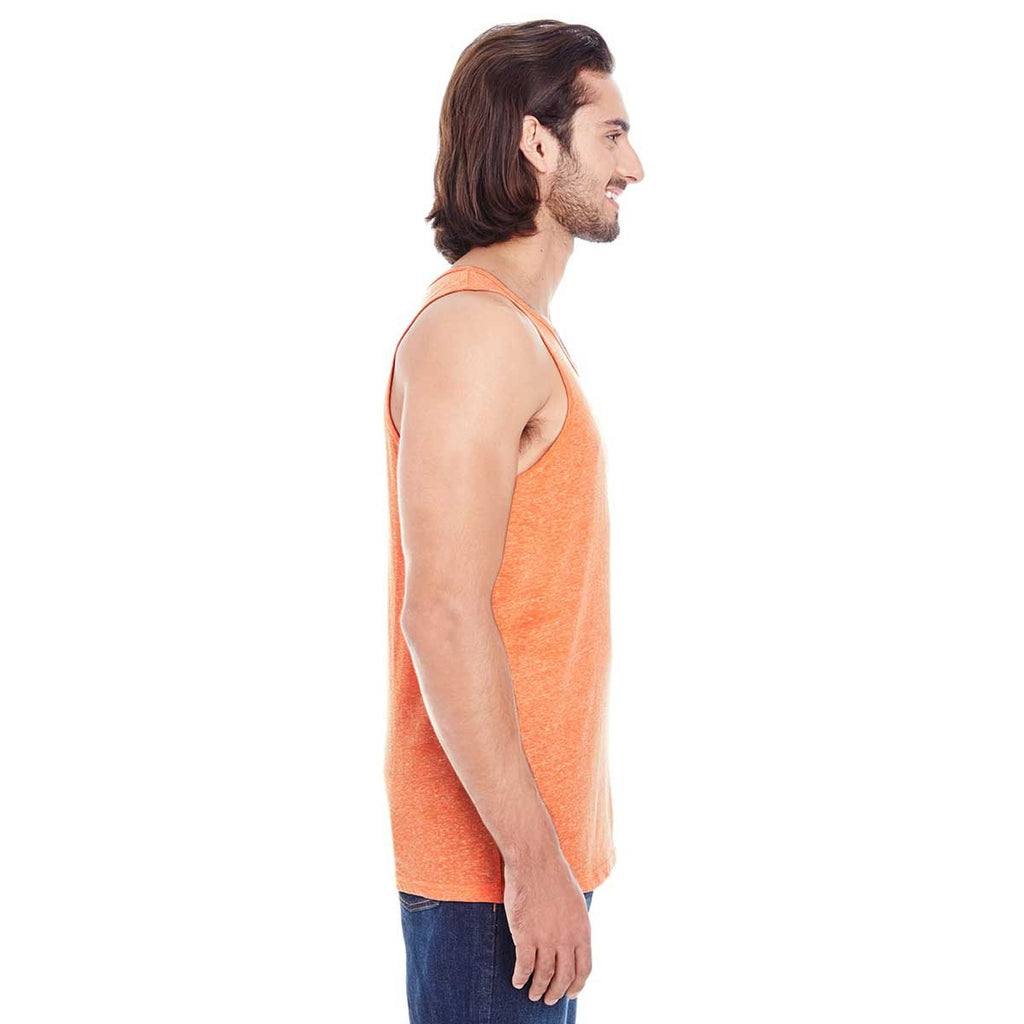 Threadfast Unisex Orange Triblend Tank