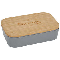 Leed's Grey Bamboo Fiber Lunch Box with Cutting Board Lid