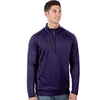 Antigua Men's Dark Purple/Carbon Genereation Quarter Zip Up