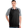 Antigua Men's Black/Steel Nova Polo