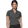 Antigua Women's Black Heather/Shadow Peak Polo