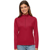 Antigua Women's Cardinal Red Tribute 1/2 Zip Pullover