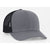 Pacific Headwear Graphite/Black Snapback Trucker Mesh Cap