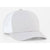 Pacific Headwear Silver/White Snapback Trucker Mesh Cap