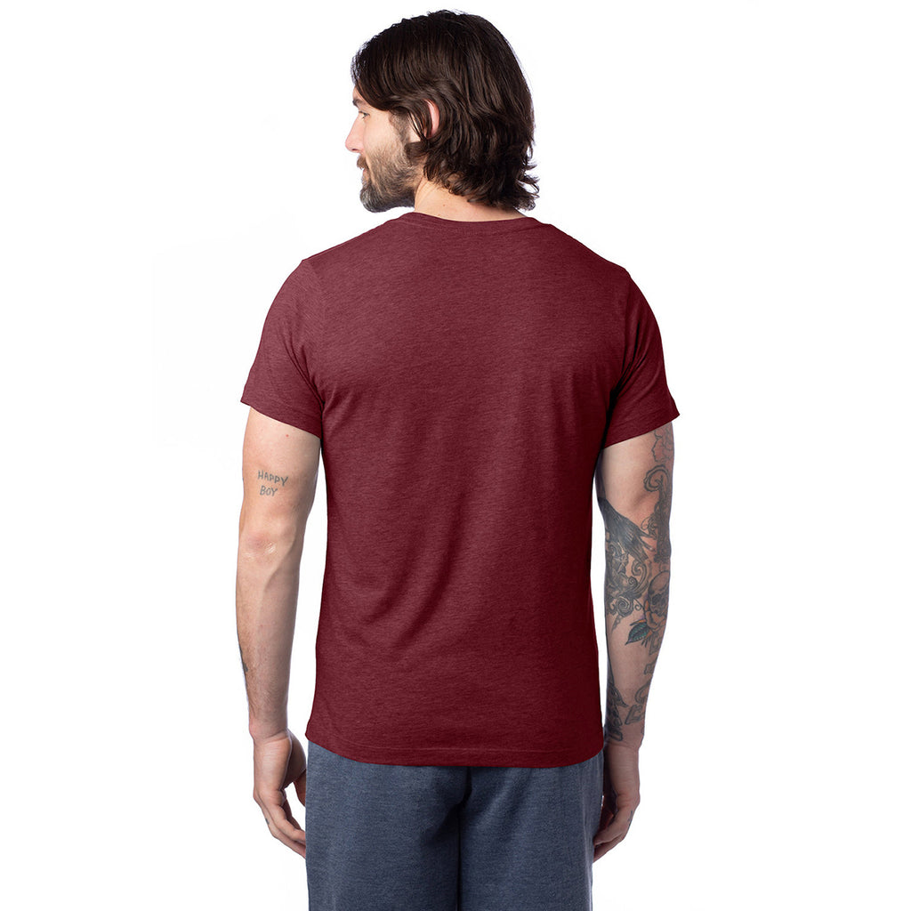 Alternative Apparel Unisex Currant Heather Go-To Tee