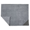 Leed's Charcoal Heathered Fuzzy Fleece Blanket