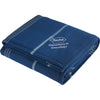 Leed's Blue Plaid Fleece Sherpa Blanket