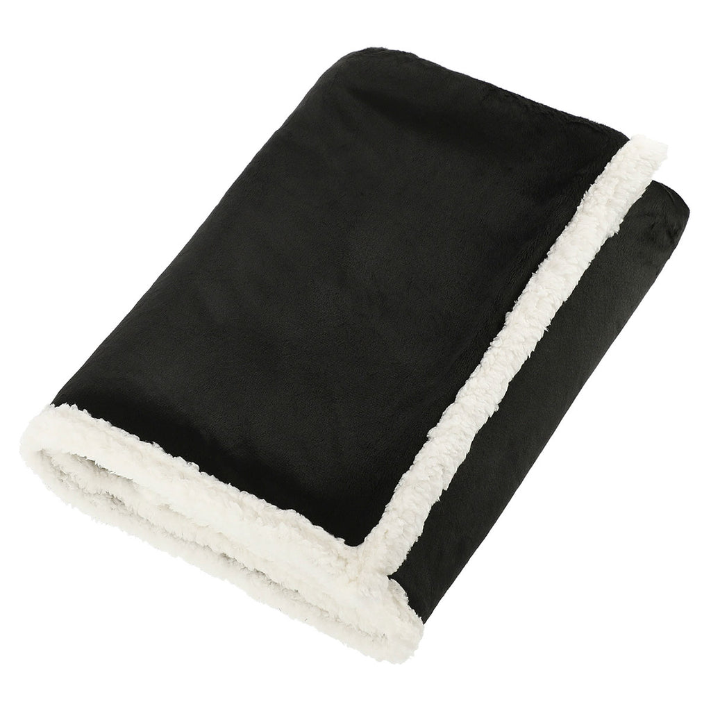 Field & Co. Black 100% Recycled PET Sherpa Blanket