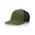 Richardson Loden/Black Mesh Back Split Trucker R-Flex Hat