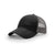 Richardson Black/Charcoal Mesh Back Split Garment Washed Trucker Hat