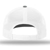 Richardson Heather Grey/White R-Flex Adjustable Trucker Cap