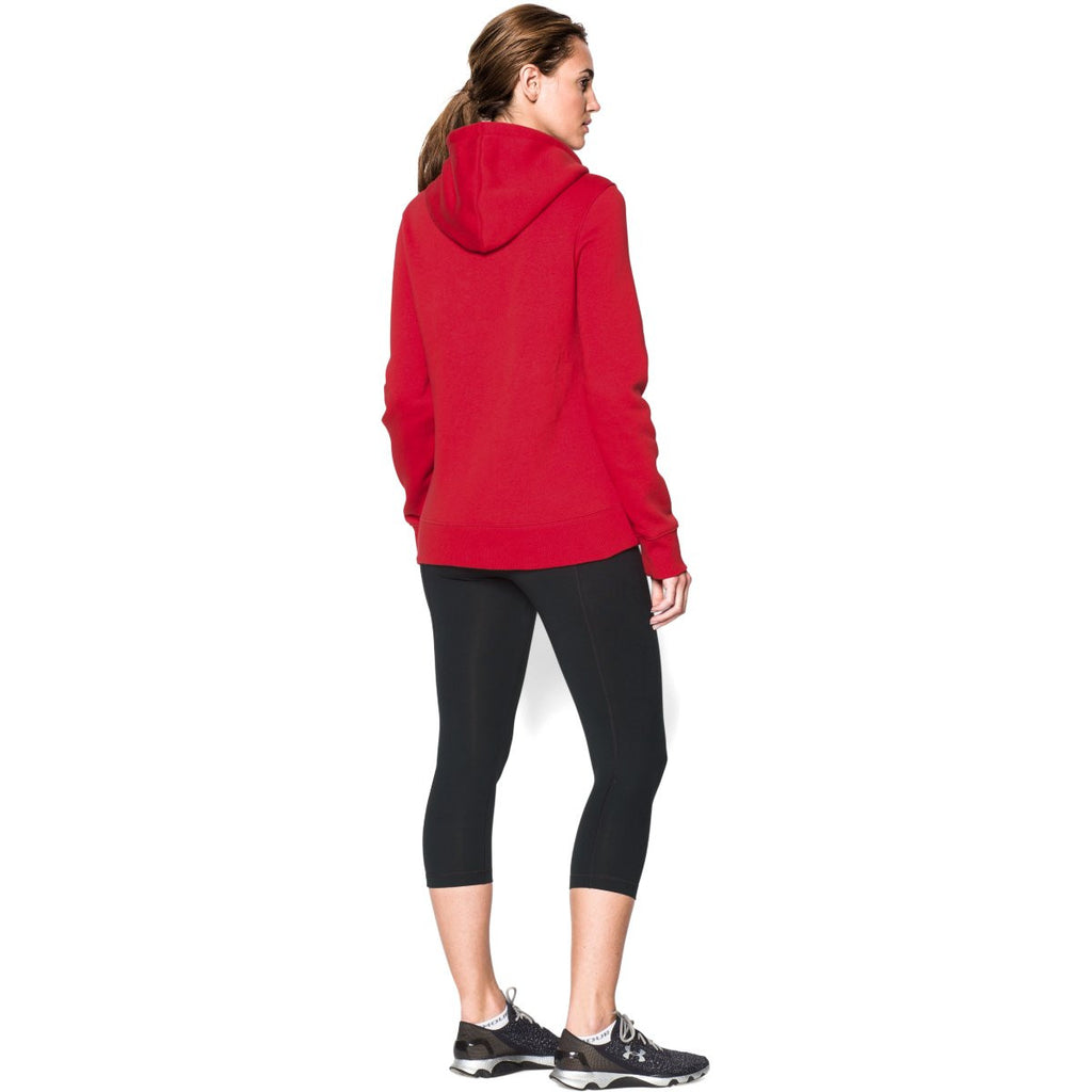 Under Armour Women's Red Rival Fleece Hoodie