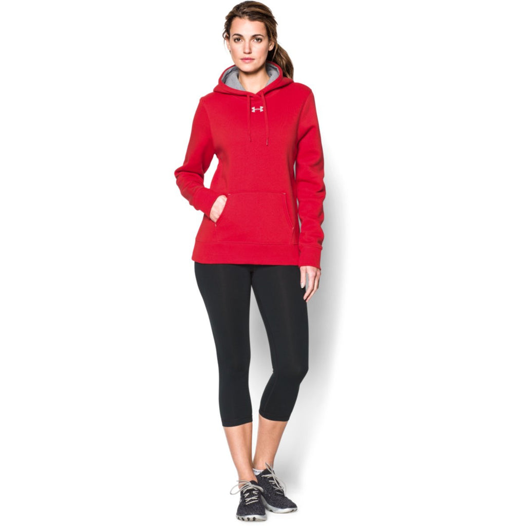 Under Armour Women's Red Rival Fleece Hoodie